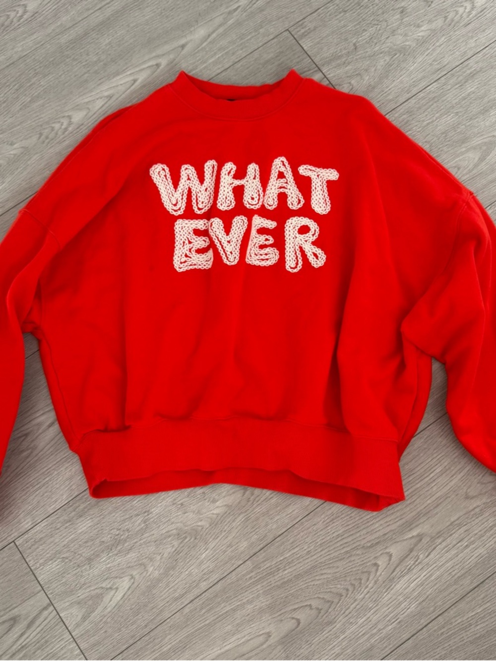 Red crop Sweatshirt